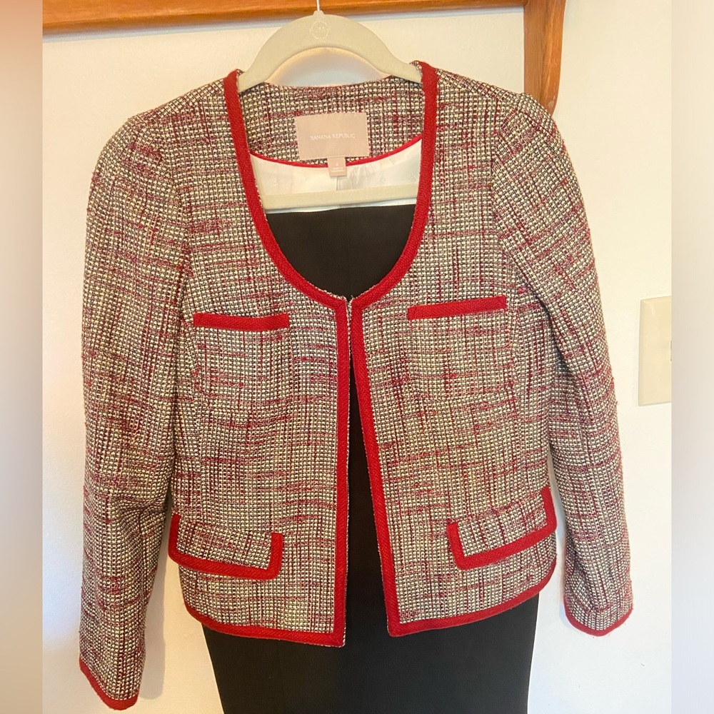 NWT Banana republic tweed blazer